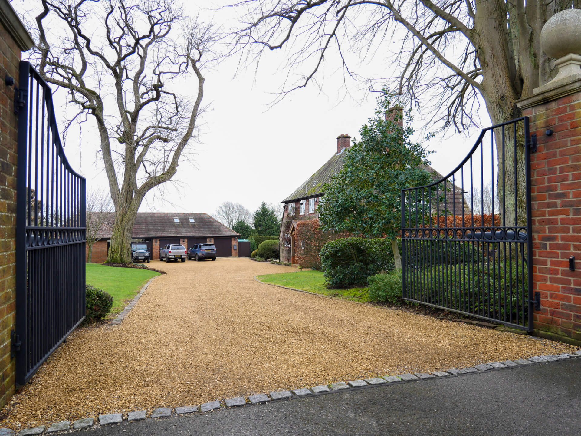 Driveway construction in England