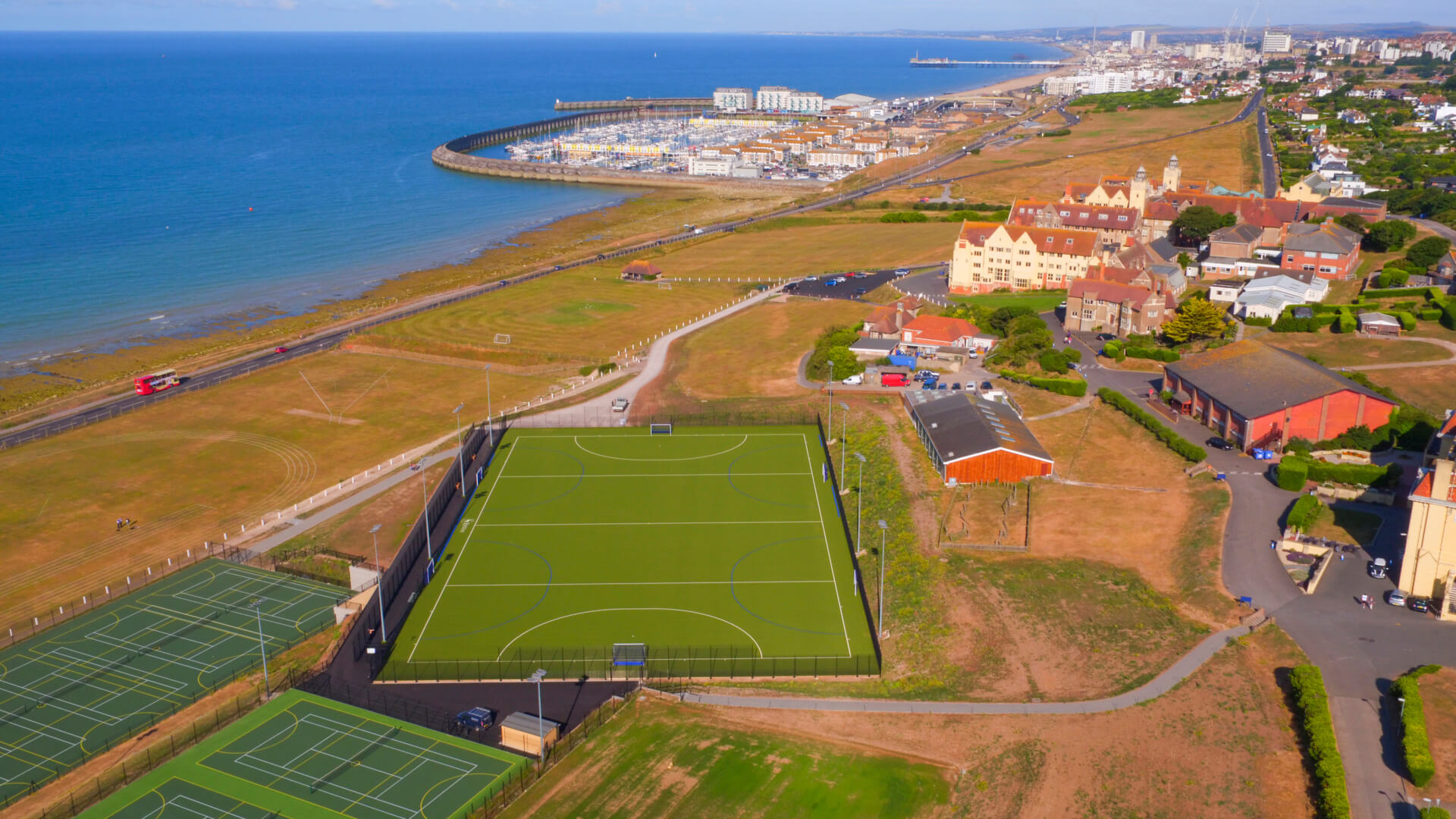 Roedean School sports facilities and footpaths
