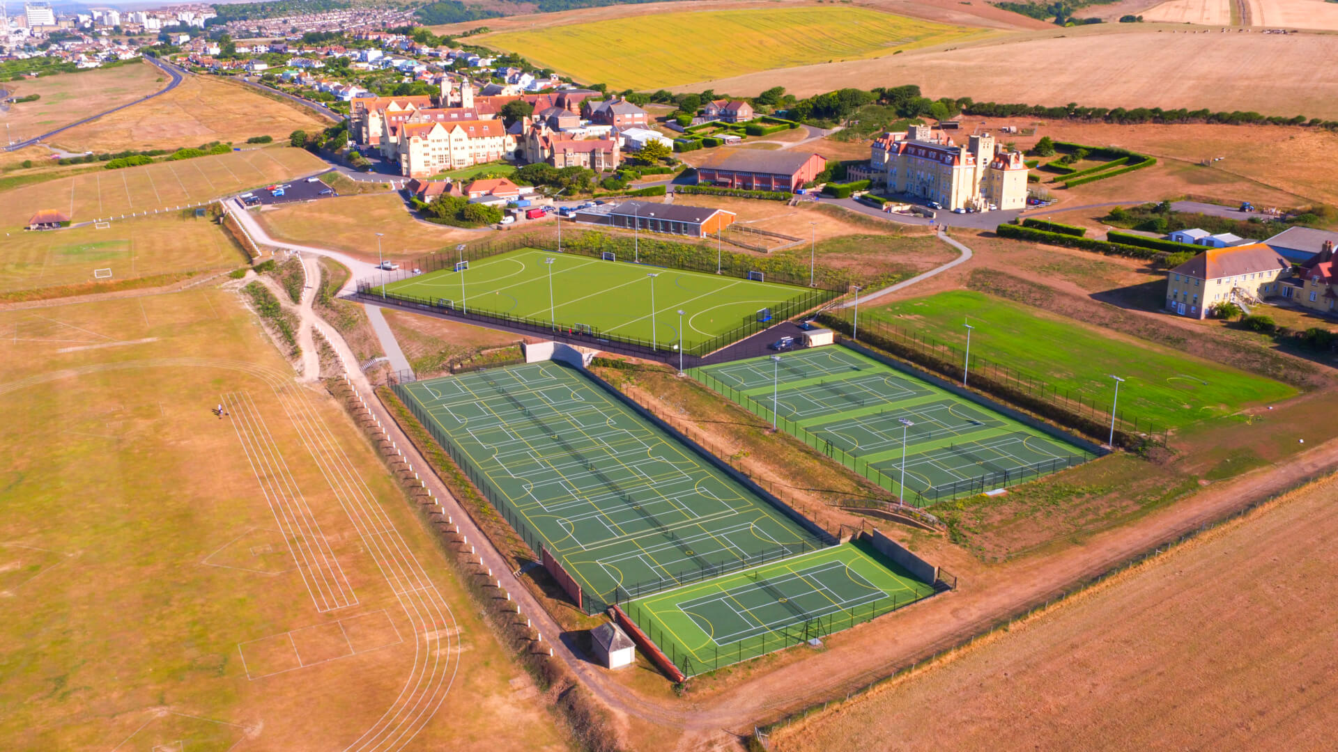 Roedean School sports facilities and footpaths