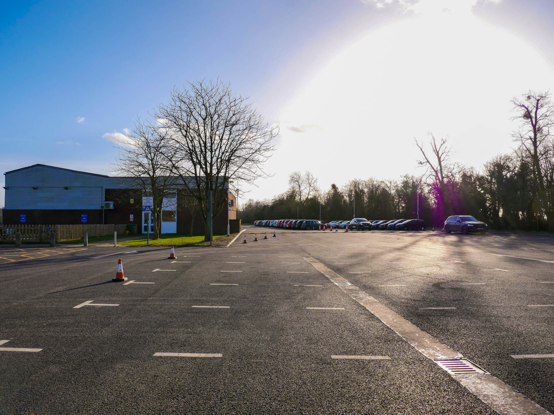 Reading Bluecoat School car park and sports facility