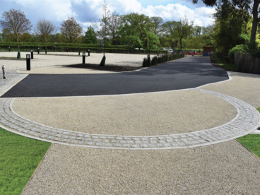 Road, path and car park construction at Eton College