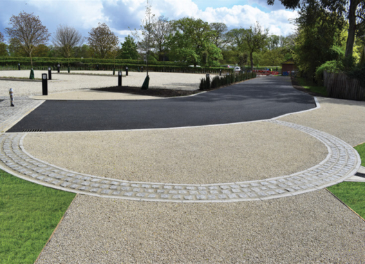 Road, path and car park construction at Eton College