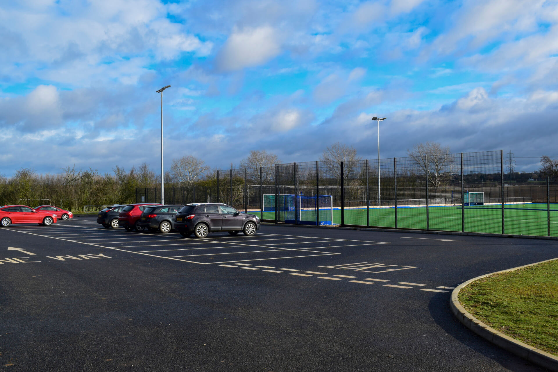 Kingshott car park and sports facilities