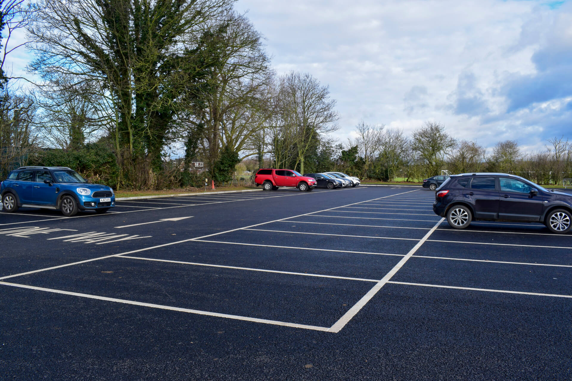 Kingshott car park and sports facilities