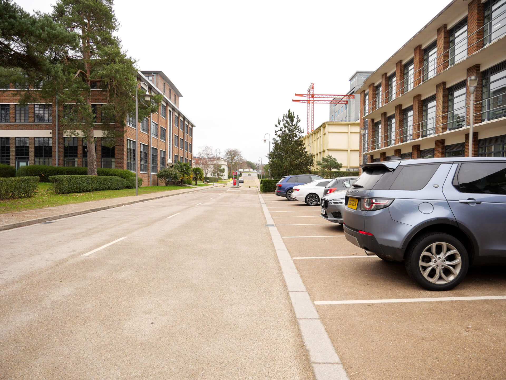 Road and car parking surfaces at Farnborough Business Park