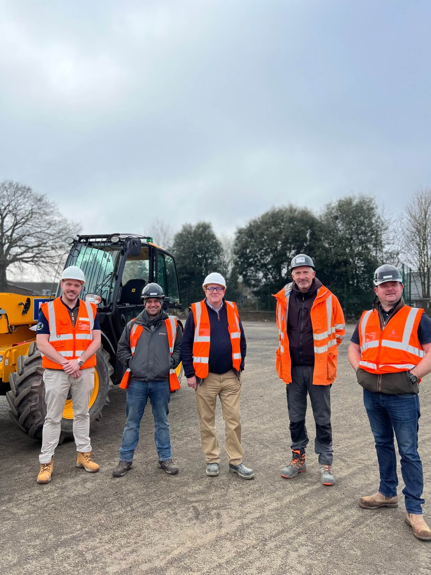 team on the construction site